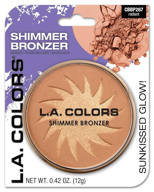 L.A. COLORS Shimmer Bronzer, 0.42 Ounce, Pack of 1-VivaGrace Women