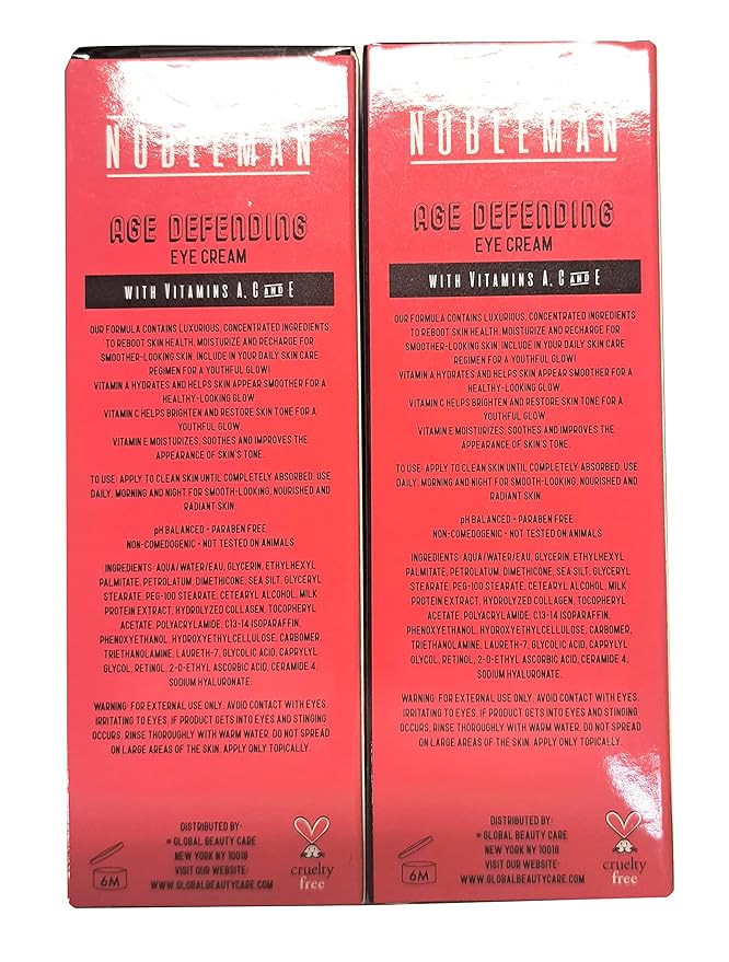 Age Defending Eye Cream - With Vitamins A. C, and E 0,5oz, 15ml (Set of 2 Pack)-VivaGrace Women