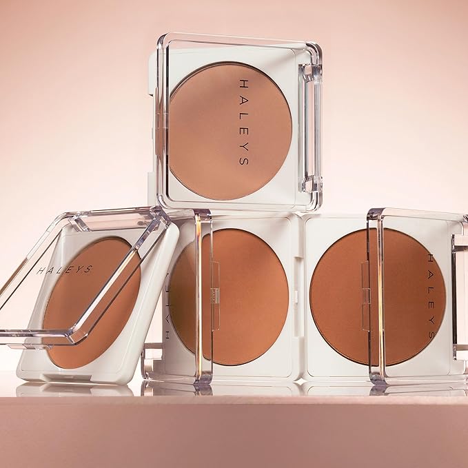 HALEYS Re-sculpt Smoothing Contour Powder (Medium) Lightweight, Non-Caking, Nourishing & Skin-Softening, Infused with Shea Butter & Chamomile Flower Water to Soothe Skin-VivaGrace Women