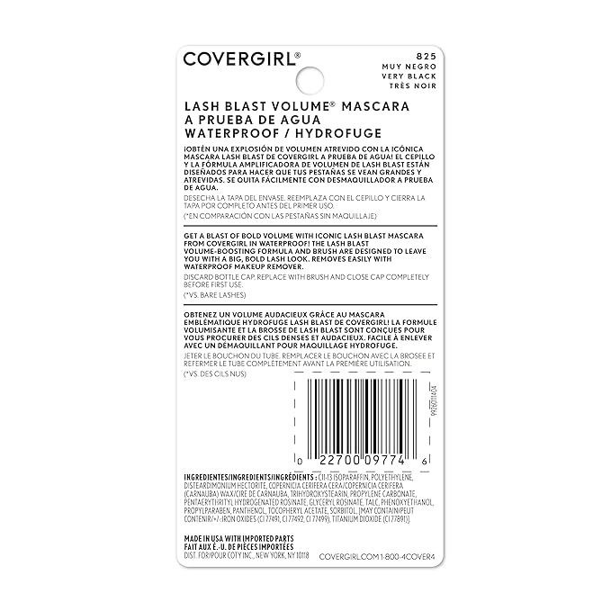 Covergirl Pride Lash Blast Volume Mascara, Very Black, 0.44 Fl. Oz.