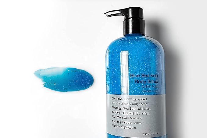 Anthony Exfoliating Body Scrub, Sea Salt, Vitamin C & Aloe Vera, Deep Cleans, Smooths Rough Patches, Soothes & Protects Skin, Hydrating Blue Sea Kelp Body Wash, 32 Fl Oz-VivaGrace Women