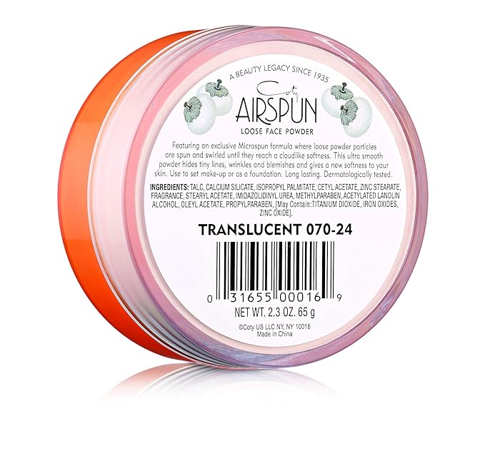 Airspun Coty Loose Face Powder, Translucent, Pack of 1-VivaGrace Women