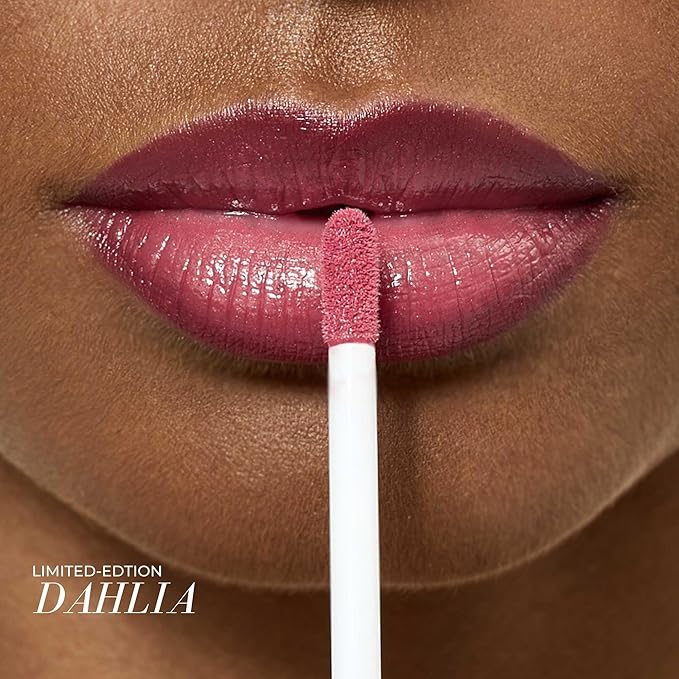 FITGLOW Beauty Lip Colour Serum | Hydrating Lip Gloss | Plumping Anti-Aging Lip Treatment | Natural Shine with Pomegranate Sterols & Collagen | Buildable Color for Dry Chapped Lips | Dahlia - 10g-VivaGrace Women