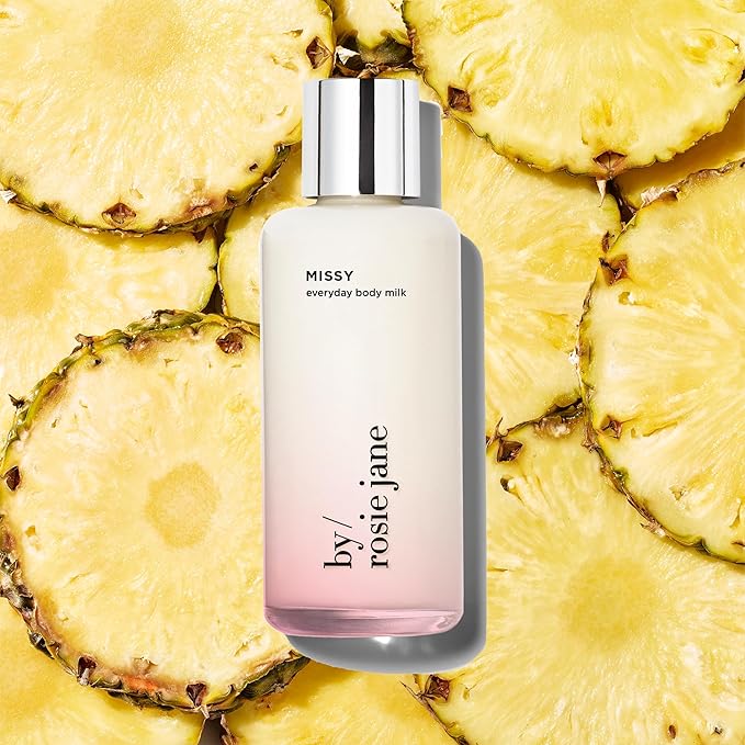 By Rosie Jane Everyday Body Milk (Missy) - Hydrating Toner & Body Moisturizer to Help Even Skin Tone - Infused with Soothing Aloe Vera and Turmeric Root to Promote Anti-Aging (5 Ounce)-VivaGrace Women