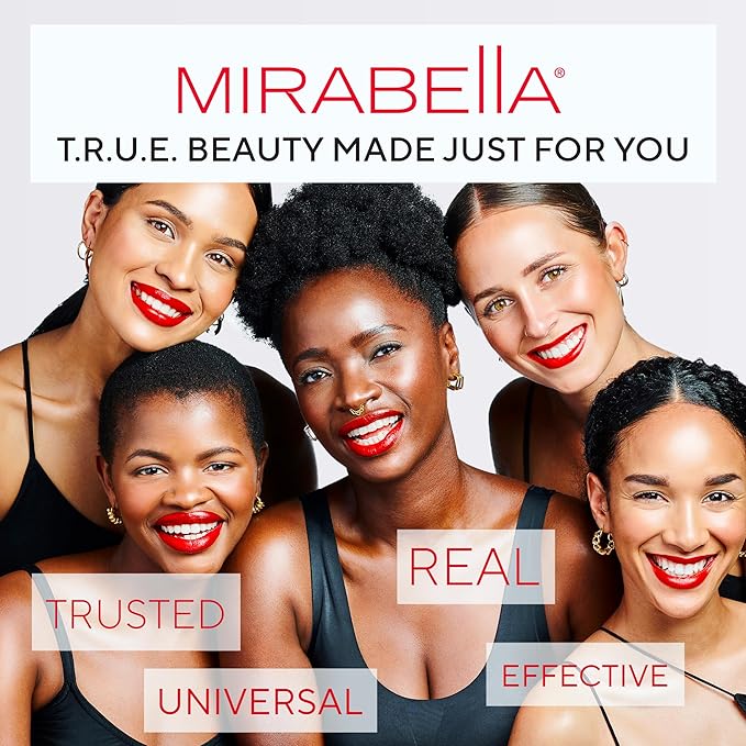 Mirabella 4-Piece Makeup Set for Women & Girls, Illuminizing Holiday Gift Set - Make-Up Set Includes Lip Gloss, Glow Drops, Powder Highlight & Blender Sponge - Talc-Free & Paraben Free Cosmetic Set-VivaGrace Women