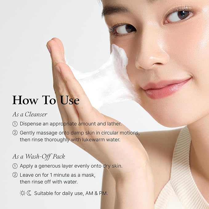 FULLY Rice-Dough Mask Cleanser, Hydrating Mask, Nourishing, Low-pH Formula, Clear Pores, Face Wash, Dry & Sensitive Skin, Vegan Korean Skincare 4.39 fl.oz-VivaGrace Women