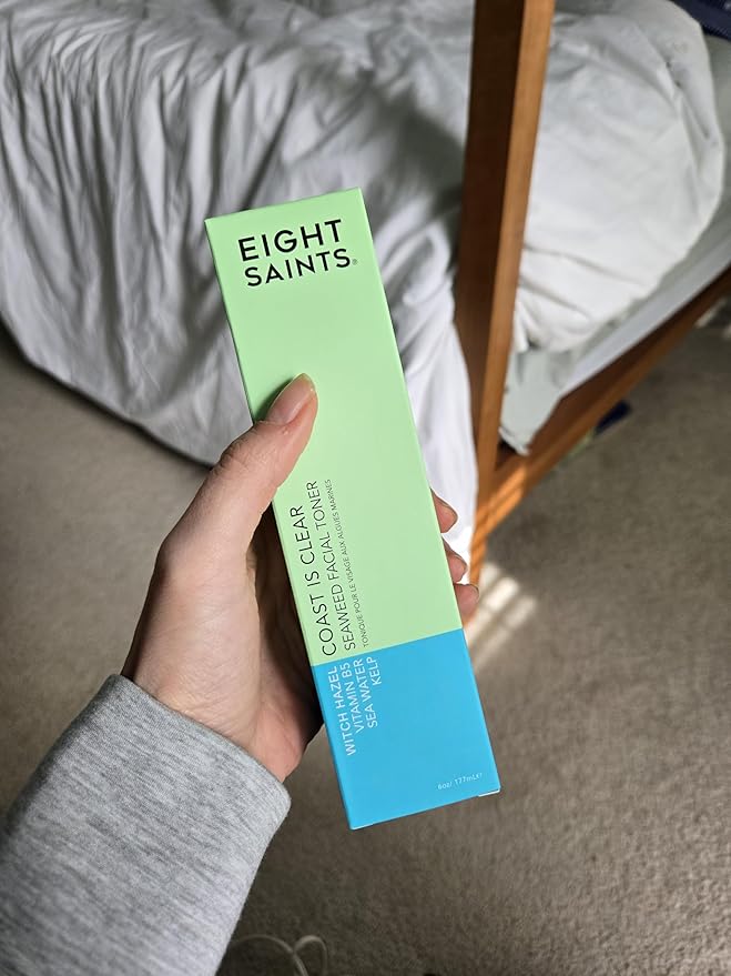 Eight Saints Coast is Clear Seaweed Anti Aging Face Toner, Natural and Organic Alcohol Free Witch Hazel Toner for Face, Minimizes Large Pores and Redness, 6 Ounces-VivaGrace Women