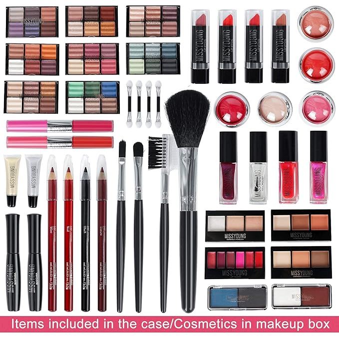 102 Colors Professional make up set, All in one makeup kit for women full kit, Cosmetics teenagers, Makeup palette-VivaGrace Women