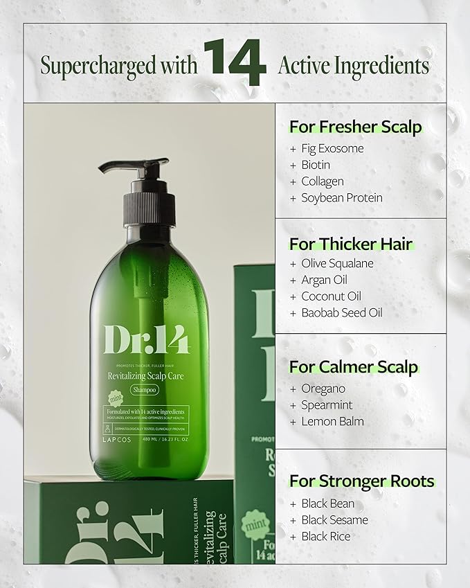 LAPCOS DR.14 REVITALIZING SCALP CARE SHAMPOO-VivaGrace Women