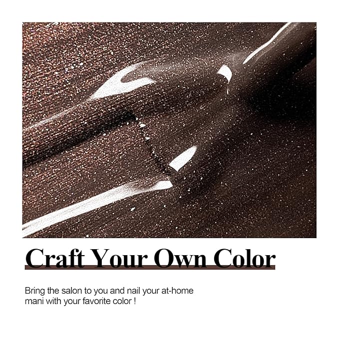 Imtiti Brown Gel Nail Polish, 1 Pcs 15ml bronze brown Color Soak Off LED Long-Lasting Nail Gel Polish Nail Art Starter Manicure Salon DIY at Home, 0.5 Fluid Ounces