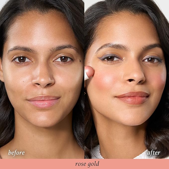 Julep Skip The Brush Cream to Powder Blush Stick - Rose Gold - Blendable and Buildable Color - 2-in-1 Blush and Lip Makeup Stick-VivaGrace Women