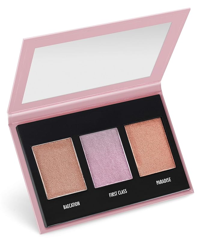 Black Radiance True Complexion 3D Highlighter Palette, Luminosity, 0.38 Ounce-VivaGrace Women