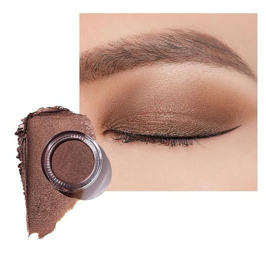 Oulac Bronze Cream Eyeshadow also for Highlighter Large Capacity Highly Pigmented Eye Shadow Waterproof &Long Lasting with Moisturizing Formula P01-VivaGrace Women