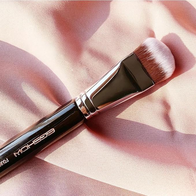 Foundation Brush, EIGSHOW Pro Slanted Brushes Angled Bristles Mask Kabuki Face Brush Perfect for Powder Liquid Cream Buffing Blending (F625)-VivaGrace Women