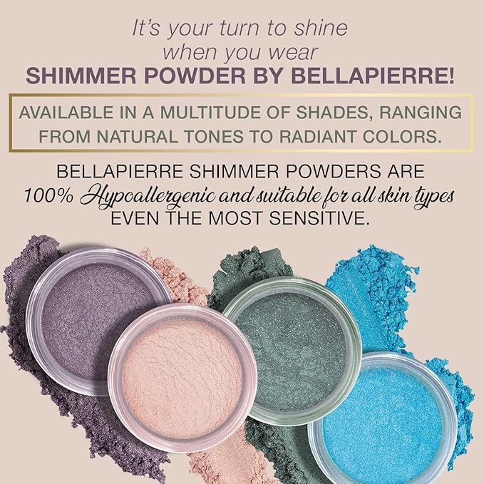 Bellapierre Shimmer Powder | Paraben Free | Vegan & Cruelty Free | All Skin Types | 2.35g - Cocoa