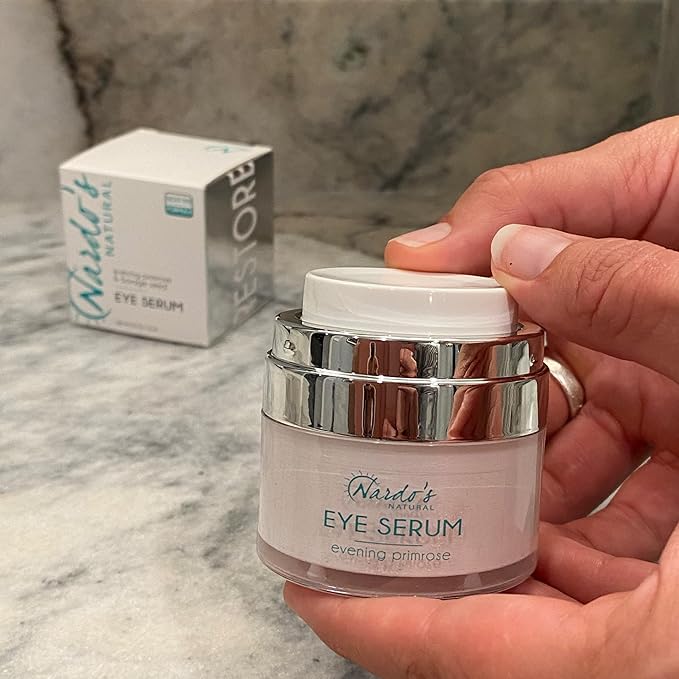 All Natural Anti-Aging Under Eye Cream, for Wrinkles, Dark Circles, Puffy Eyes, Smooth Skin, Moisture, Balance and Hydrate, Night Serum,.5 Oz Made in the USA by Nardo’s Natural Skin Care Products-VivaGrace Women