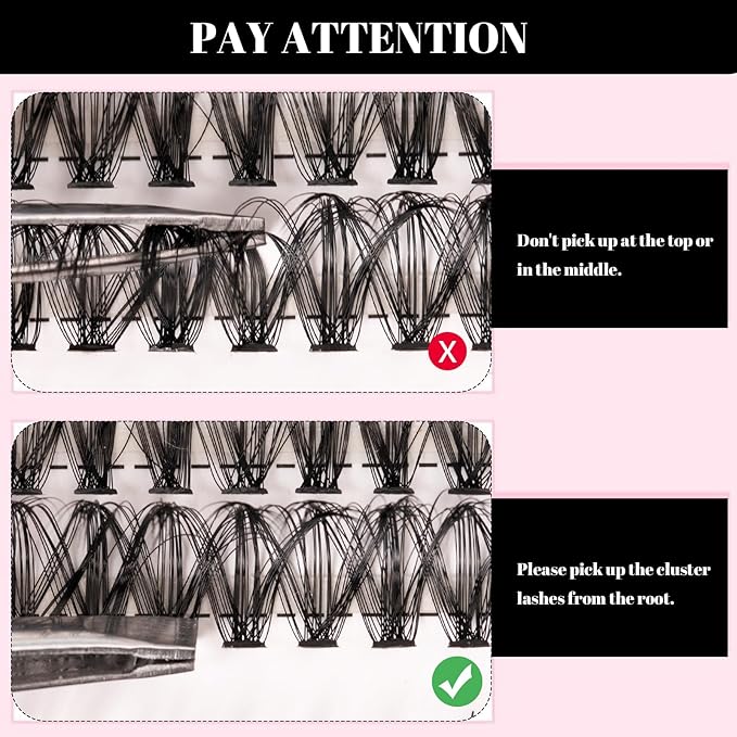 Lash Clusters 320pcs Individual Lashes 30D&40D&60D DIY Lash Extensions D Curl Lash Clusters False Eyelashes Natural Look 11-20mm Mix Cluster Eyelash Extensions EASY TO USE (30D+40D+60D-0.07D)-VivaGrace Women