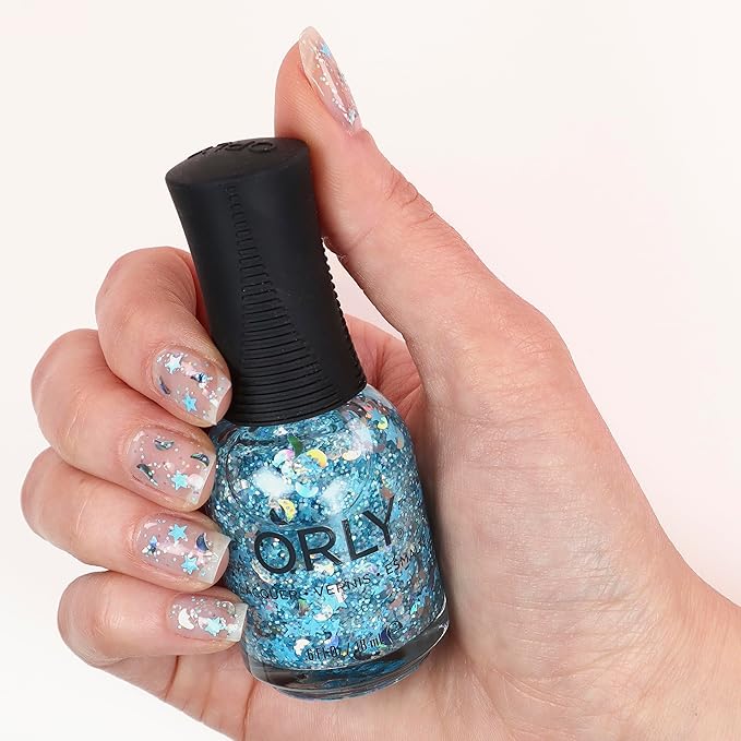 Orly Neon Nail Polish Colors for Summer | Bright Colors and Confetti Toppers for Summer Neon Nails | 0.6fl oz (Among the Stars, 0.6 fl oz)