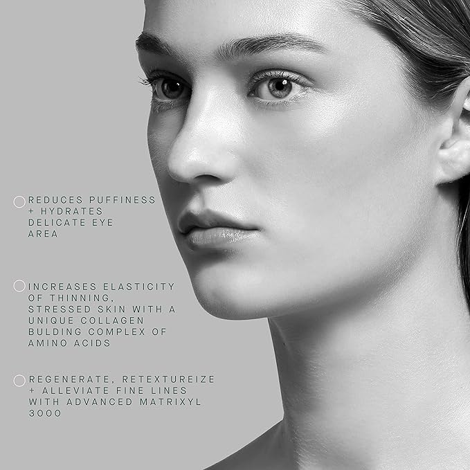 ARCONA Peptide Eye Serum - Coffee Extract Reduces Puffiness, Aloe + Lavender Soothe, Peptides Reduce Fine Lines + Wrinkles .3 oz. Made In The USA-VivaGrace Women