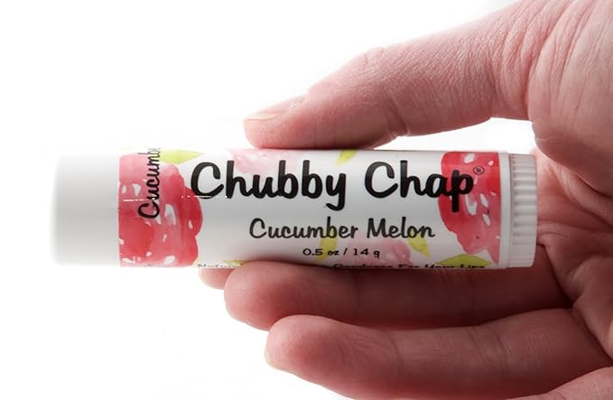 Chubby Chapstick - One (1x) Large Jumbo Chapstick Natural Chapstick - .5 Ounce Lip Balm (Cucumber Melon)-VivaGrace Women