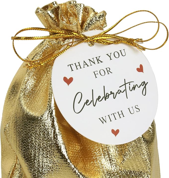 Pack of 100 4"x 6" Heavy Duty Gold Drawstring Organza Jewelry Pouches Wedding Party Christmas Favor Gift Candy Chocolate Bags-VivaGrace Women