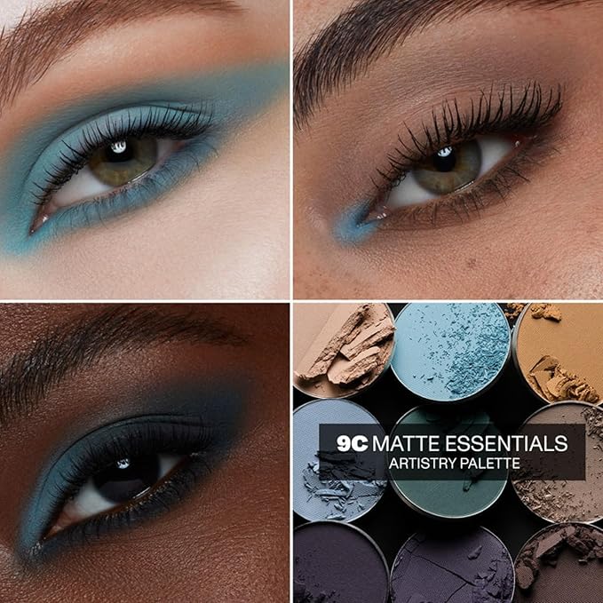 Morphe 9C Matte Essentials Artistry Palette - Cool-Toned Makeup Palette with All-Matte Finishes - Highly Pigmented Eye Makeup with a Blendable & Buildable Formula (0.35 oz)-VivaGrace Women