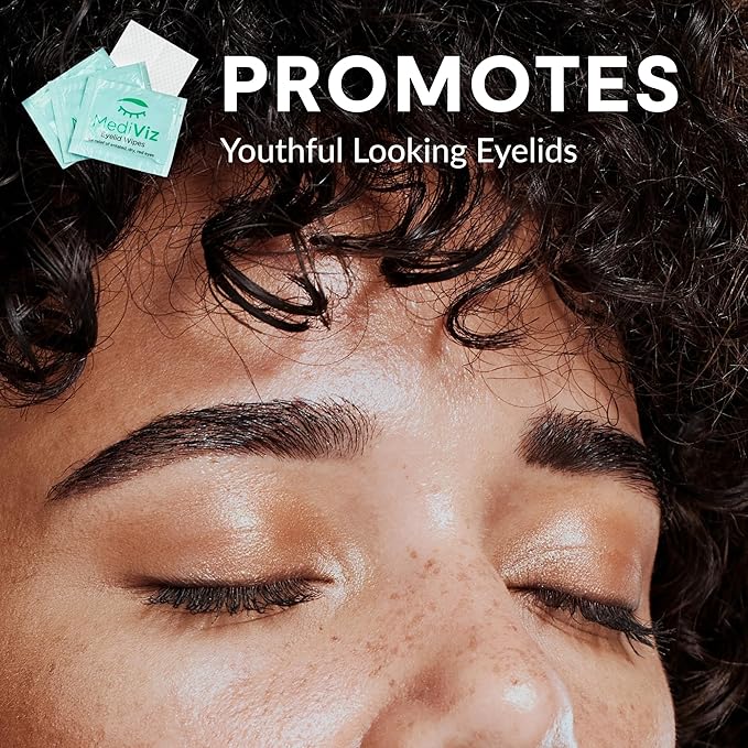 EyeLove Eyelid Cleanser Wipes - 30 Single-Use Towelettes - Gentle, Hypoallergenic Eyelid Wipes for Soothing Itchy Eyes, Removing Debris & Eye Makeup, and More
