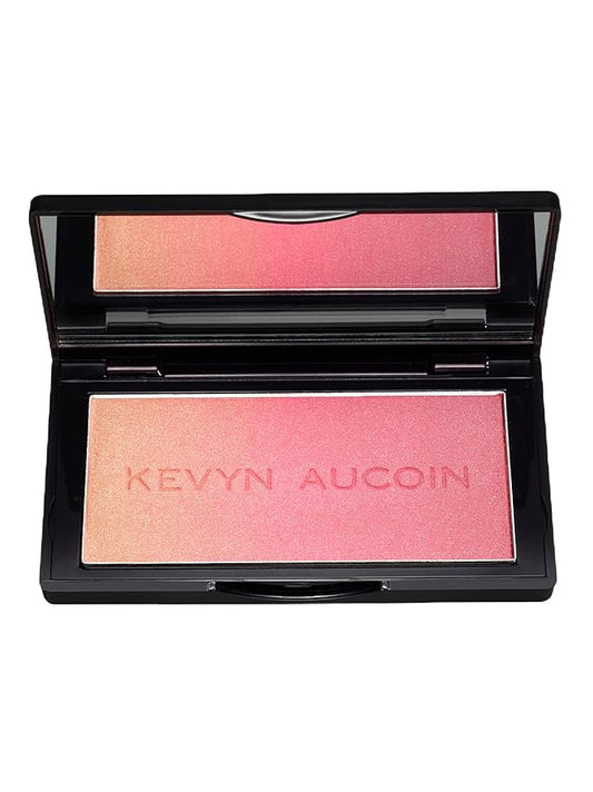 Kevyn Aucoin The Neo-Blush, Rose Cliff: Blush makeup compact. Trio palette of gradient colors. Blends pearl, satin & matte finishes for highlighting cheeks. Personalized looks. Natural to pop of color-VivaGrace Women