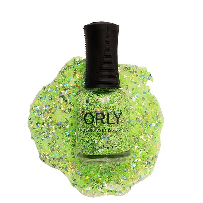 Orly Neon Nail Polish Colors for Summer | Bright Shades and a Confetti Topper for Summer Neon Nails | 0.6fl oz (Hey Bestie, 0.6 fl oz)