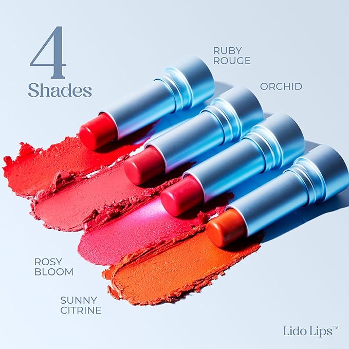 Tinted Lip Balm. Moisturizing Sheer, Buildable Lip Color with Hyaluronic Acid, Vitamin E and Rich Oil, Perfect Revitalizer for Chapped Lips. Beauty Plumper Moisturizer 0.21oz - Rosy Bloom-VivaGrace Women