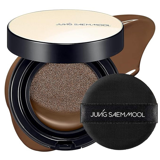 JUNG SAEM MOOL Essential Skin Nuder Cushion 40N Chestnut 0.49 Fl Oz, No Refill, Natural Radiant Finish Cushion Foundation with Buildable Coverage, Lightweight Texture, Korean Foundation Makeup-VivaGrace Women