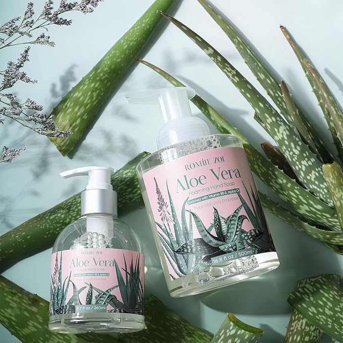 Liquid Hand Soap with Gift Box - Aloe Vera - 260ml/ 8.7 fl.oz(Pack of 3)