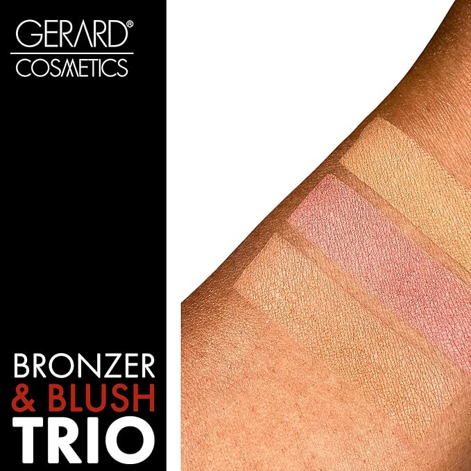 Blush and Bronzer Palette (Honeymoon) by Gerard Cosmetics | Vegan Powder Contour and Blush Makeup Palette | Professional Pigmented Formula | Cruelty Free and Made in the USA-VivaGrace Women