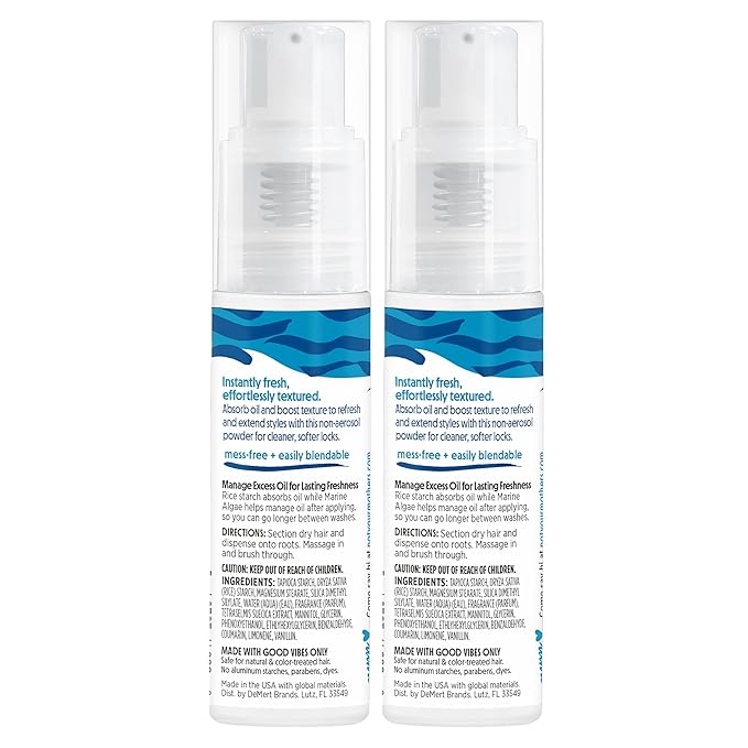 Not Your Mother's Beach Babe Texturizing Dry Shampoo Powder (2-Pack) - .85 oz Each - Instantly Absorbs Oil and Adds Soft, Touchable Texture for All Hair Types-VivaGrace Women