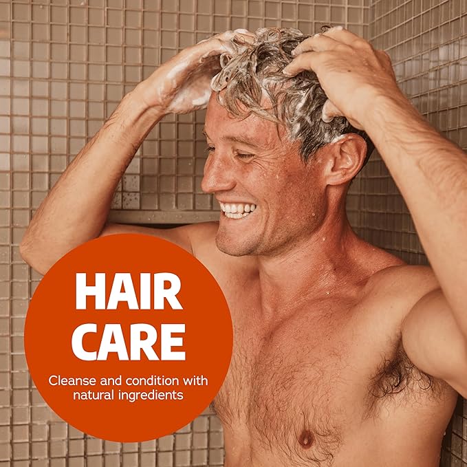 Dr. Squatch Natural Hair Bundle for Men - Healthy, Full Looking Hair - Summer Citrus Shampoo (8 fl oz), Summer Citrus Conditioner (11.5 fl oz)-VivaGrace Women