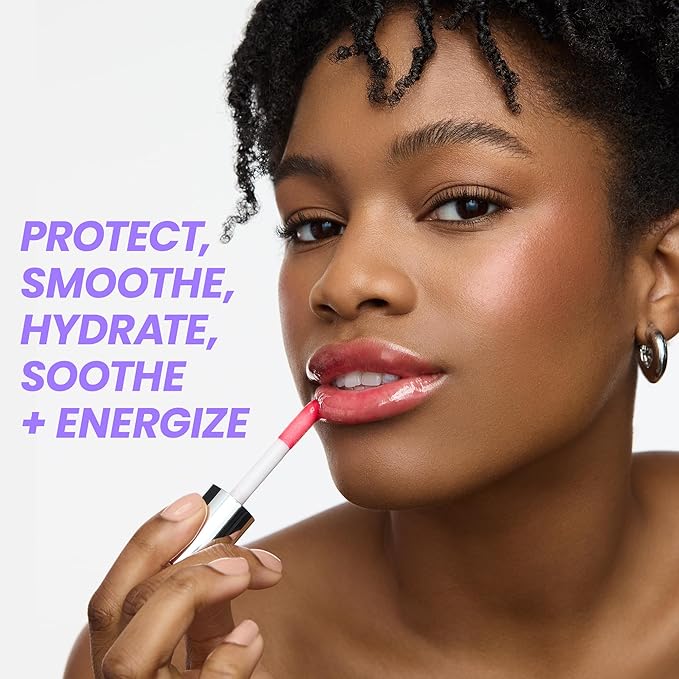 Wonderskin Lip Oil Rehab Serum - Tinted Lip Oil for Women, Hydrating, Moisturizing, and Non-Sticky Red Tint Serum for Dry Lips (Amour)-VivaGrace Women