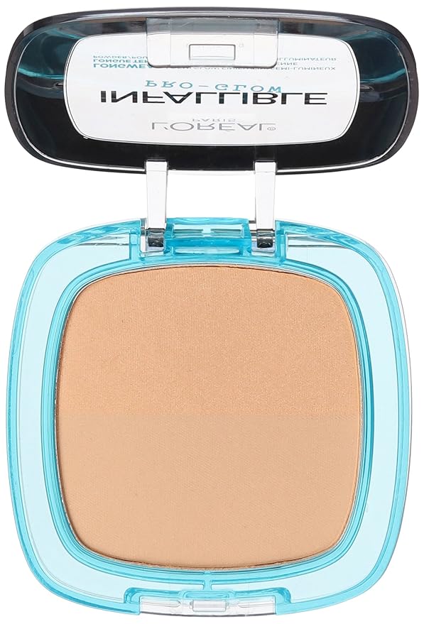L'Oréal Paris Infallible Pro Glow Pressed Powder, Sun Beige, 0.31 oz.-VivaGrace Women