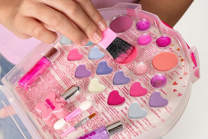 Claire's Club Pink Cupcake Makeup Case- Designed for Little Girls Ages 3 to 6-VivaGrace Women