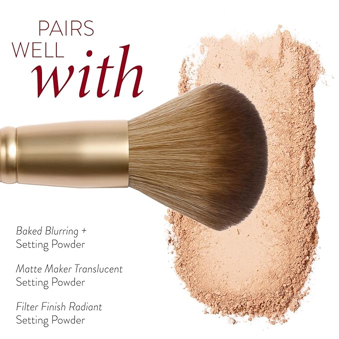 LAURA GELLER NEW YORK Setting Powder Brush - Makeup Brush for Setting - Set Face Makeup without Caking - Smooth Finish-VivaGrace Women