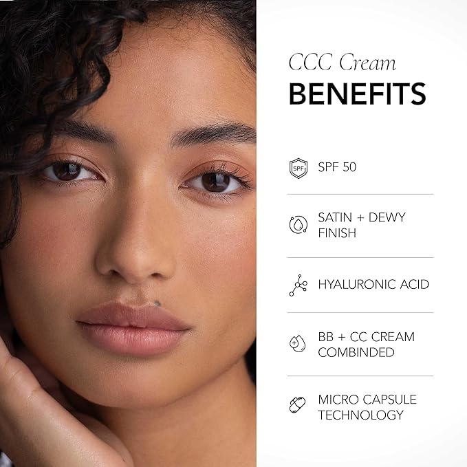 CLE Cosmetics CCC Cream (Warm Medium Deep 401 / SPF 50) - Color Correcting With Lightweight, Hydrating, Light to Medium Coverage Foundation - BB & CC Hybrid - 1 fl oz-VivaGrace Women