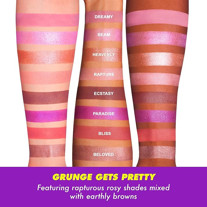 Lime Crime Eye & Face Palette, Venus 3-8 Shades in Matte, Glitter & Metallic Finishes of Dreamy Pinks & Purples - Highly Pigmented Color & Easy to Blend Formula - Mirrored Box - Vegan-VivaGrace Women