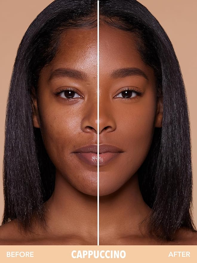 SHEGLAM SKin-Focus Full Coverage Powder Foundation Oil-Control Lightweight Face Pressed Powder Makeup-Cappuccino-VivaGrace Women