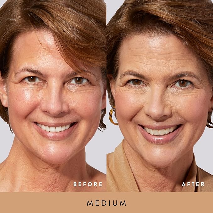 LAURA GELLER NEW YORK Baked Double Take Powder Foundation - Medium - Buildable Medium to Full Coverage - Matte Finish-VivaGrace Women