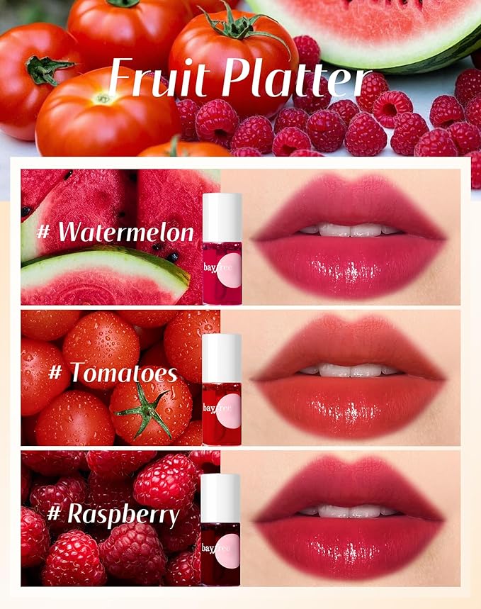 Lip Tint Stain Set, Lip Stain Long Lasting Lightweight Waterproof, Transfer-Proof, Non-sticky, Lip Makeup Matte Finish-VivaGrace Women