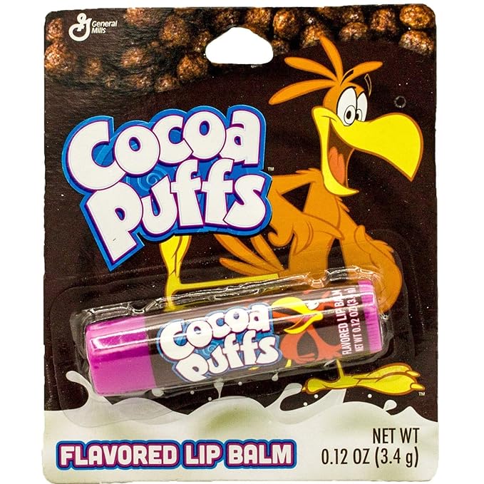 Cereal Flavored Lip Balm Set (5 Pack) Cocoa Puffs, Lucky Charms, Honey Nut Cheerios, Cinnamon Toast Crunch, and Trix-VivaGrace Women