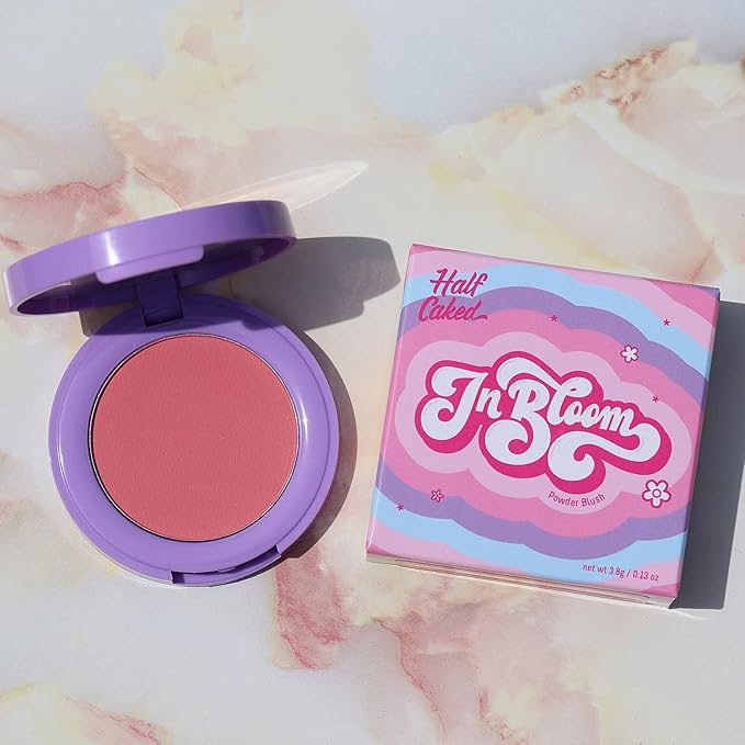Half Caked In Bloom Powder Blush | vegan & cruelty-free, fragrance-free, highly pigmented, primer-infused | 3.8g (Freshly Squeezed)-VivaGrace Women