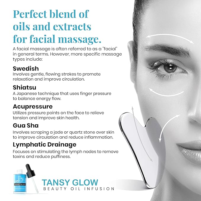 Skinsations - Balancing Face Oil Infusion - TANSY GLOW - Soothing and Calming, Skin Regenerative, Hydrating, Anti-Aging Skin Care - Blue Tansy, Neroli Oil, Chamomile, Moringa Oil, Vitamin C, Vitamin E-VivaGrace Women