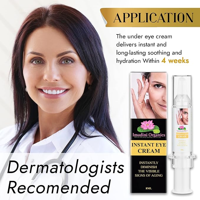 Imadini Natural Eye Wrinkle Cream, Remove Eye Bag Dark Circles, Reduce Puffiness & Eye Wrinkle, Ideal Eye Bag Cream For Both Men & Women– 8ml-VivaGrace Women