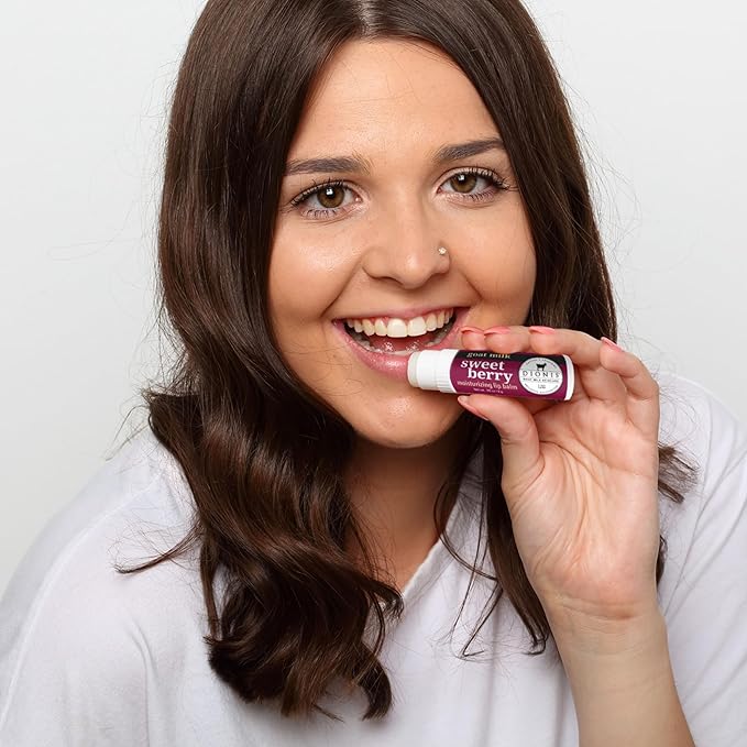 Dionis - Goat Milk Skincare Sweet Berry Scented Lip Balm - Set of 6 (0.28 oz) - Made in the USA - Cruelty-free and Paraben-free-VivaGrace Women