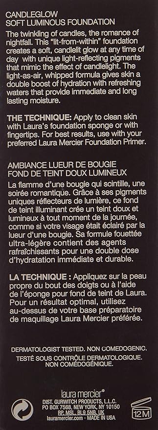 Laura Mercier Candleglow Soft Luminous Foundation for WoMen, Pecan, 1 Ounce-VivaGrace Women